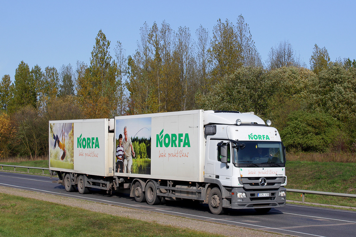 Литва, № GUN 418 — Mercedes-Benz Actros ('2003) 2541