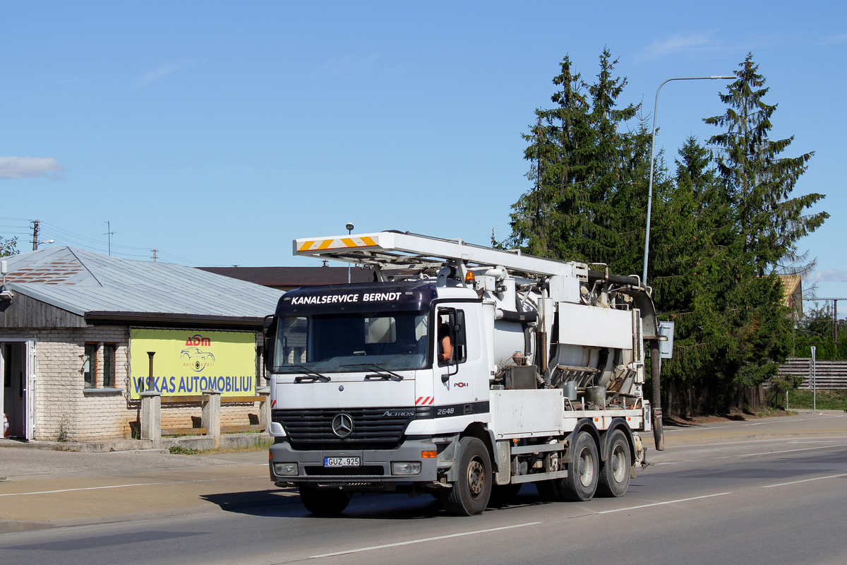 Литва, № GUZ 925 — Mercedes-Benz Actros ('1997)