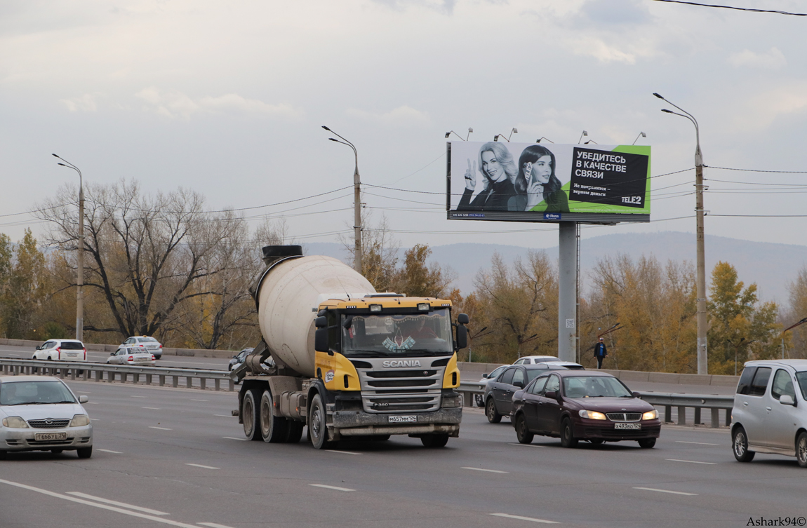 Красноярский край, № М 657 ММ 124 — Scania ('2011) P400