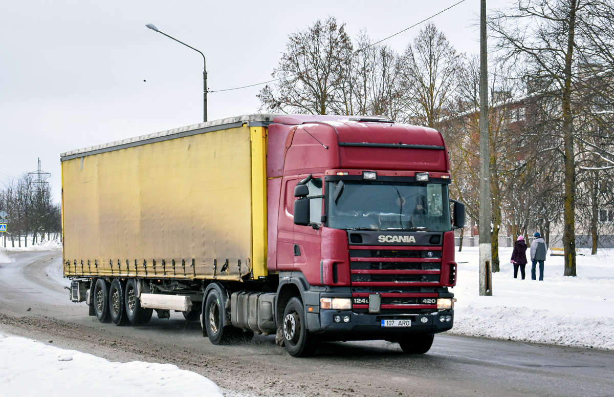 Эстония, № 107 ARO — Scania ('1996) R124L