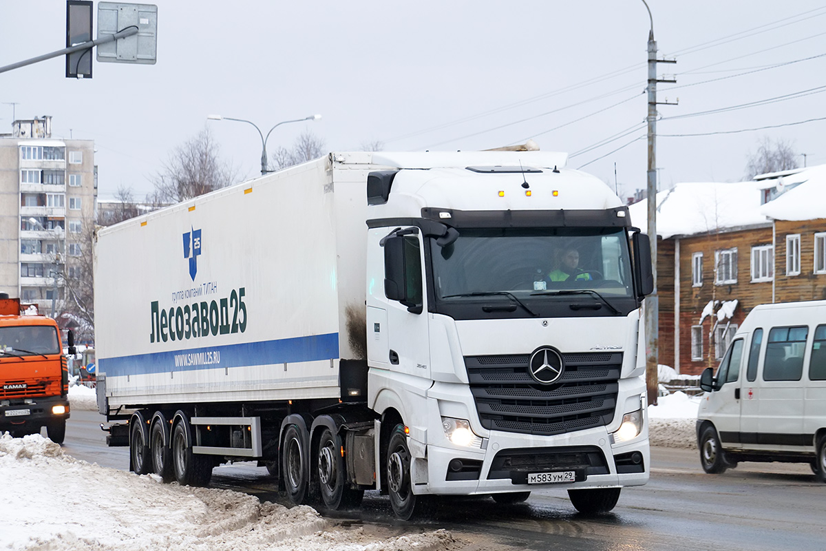 Архангельская область, № М 583 УМ 29 — Mercedes-Benz Actros '18 2545 [Z9M]