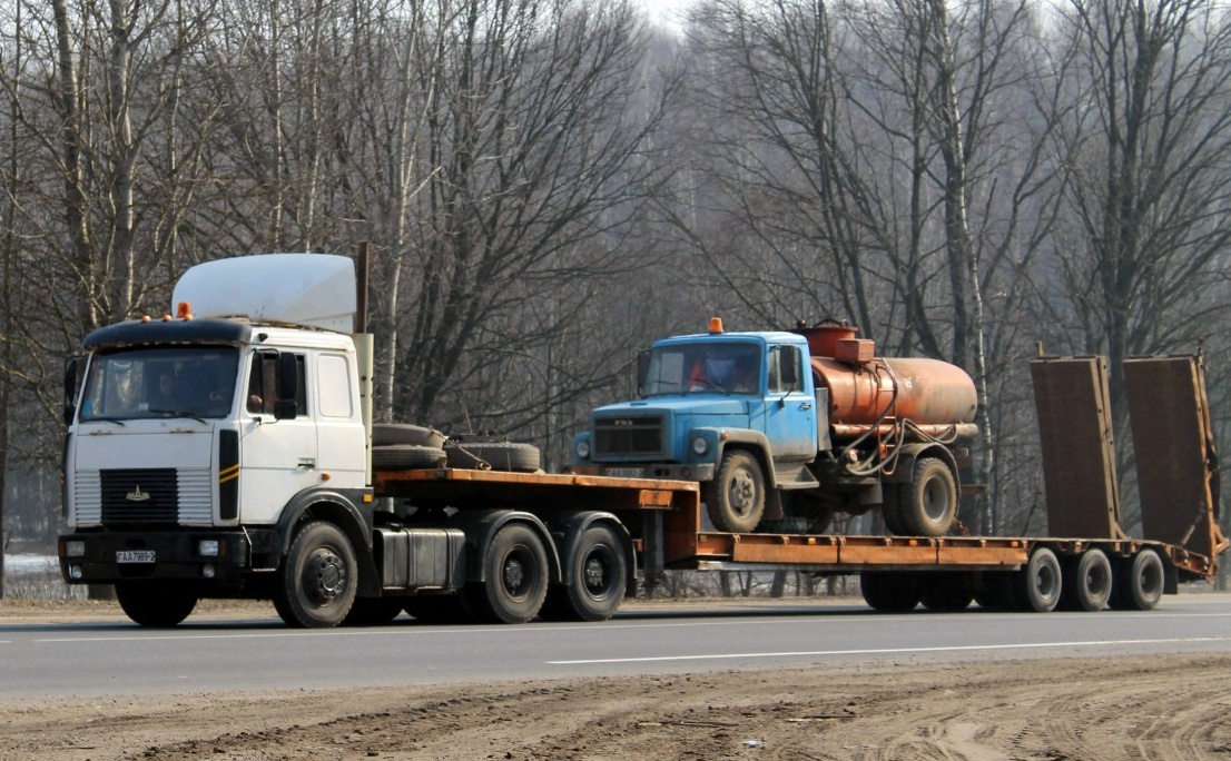 Витебская область, № АА 7989-2 — МАЗ-6422 (общая модель); Витебская область, № АА 3083-2 — ГАЗ-3309