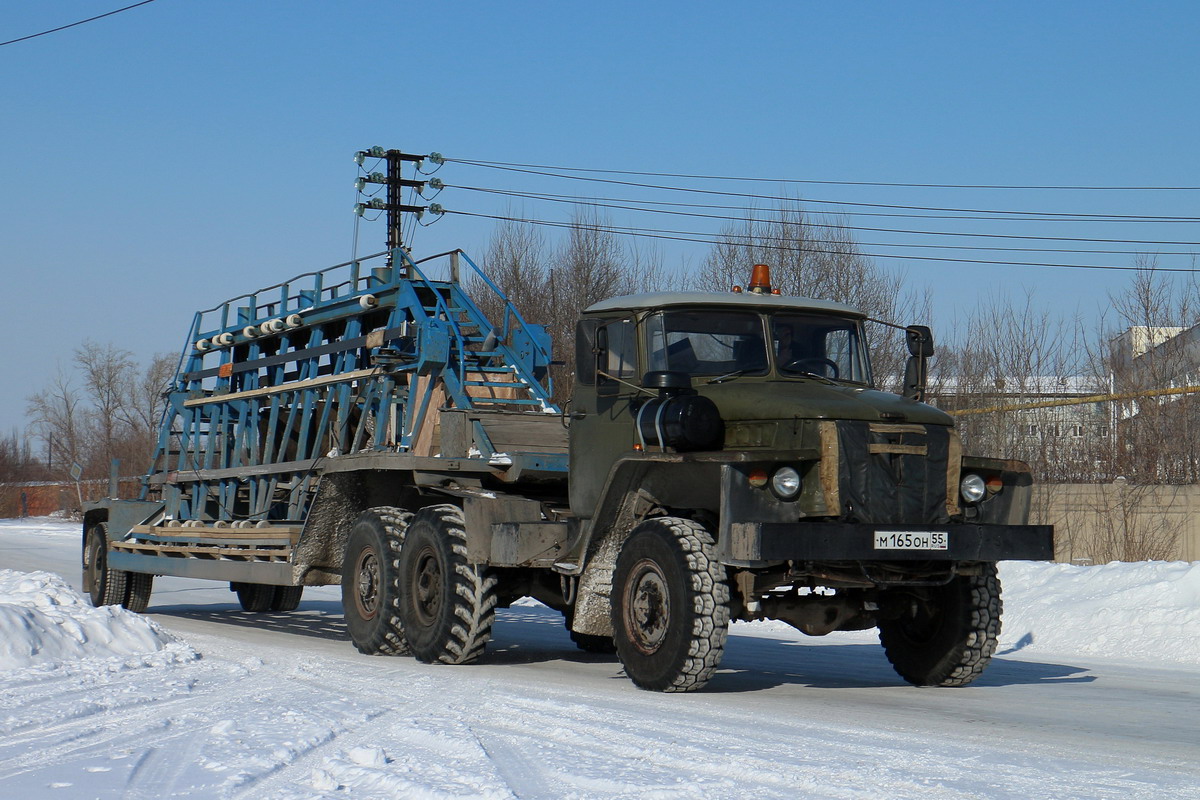 Омская область, № М 165 ОН 55 — Урал-375 (общая модель)