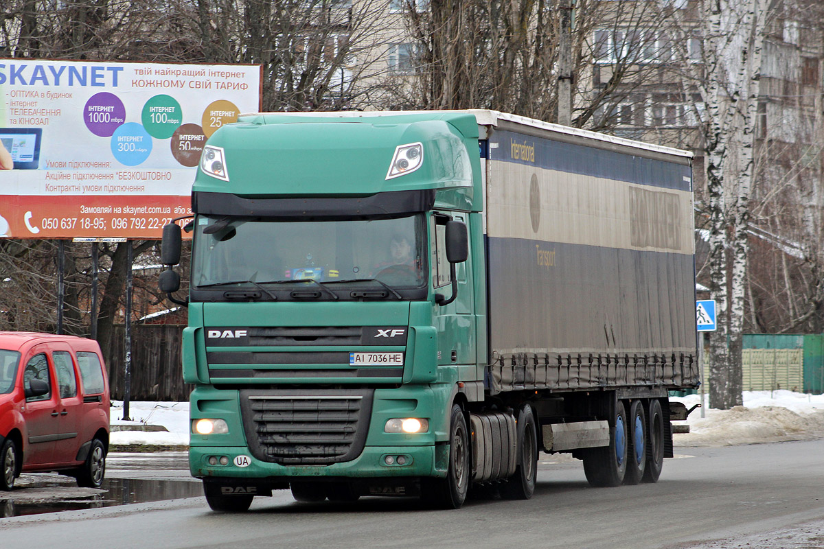 Киевская область, № АІ 7036 НЕ — DAF XF105 FT