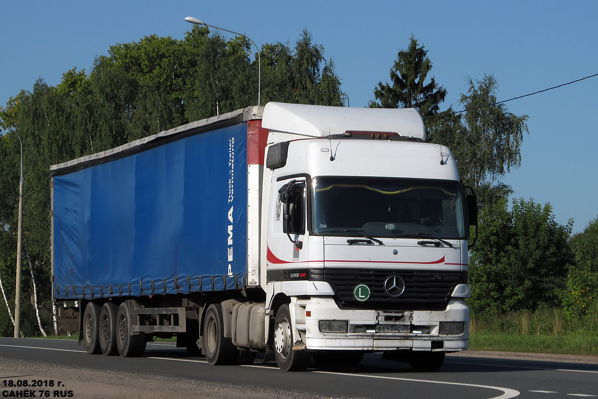 Вологодская область, № В 691 АС 35 — Mercedes-Benz Actros ('1997) 1840