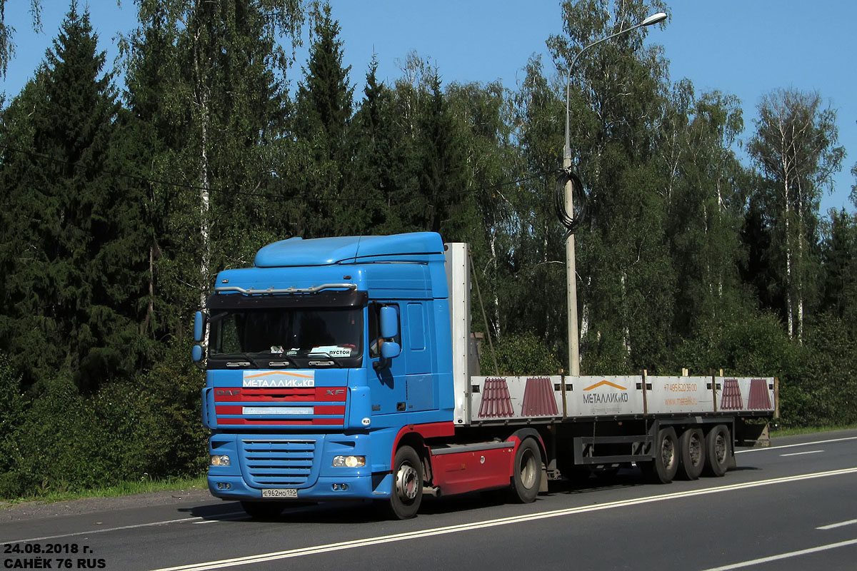 Московская область, № Е 962 МО 190 — DAF XF105 FT