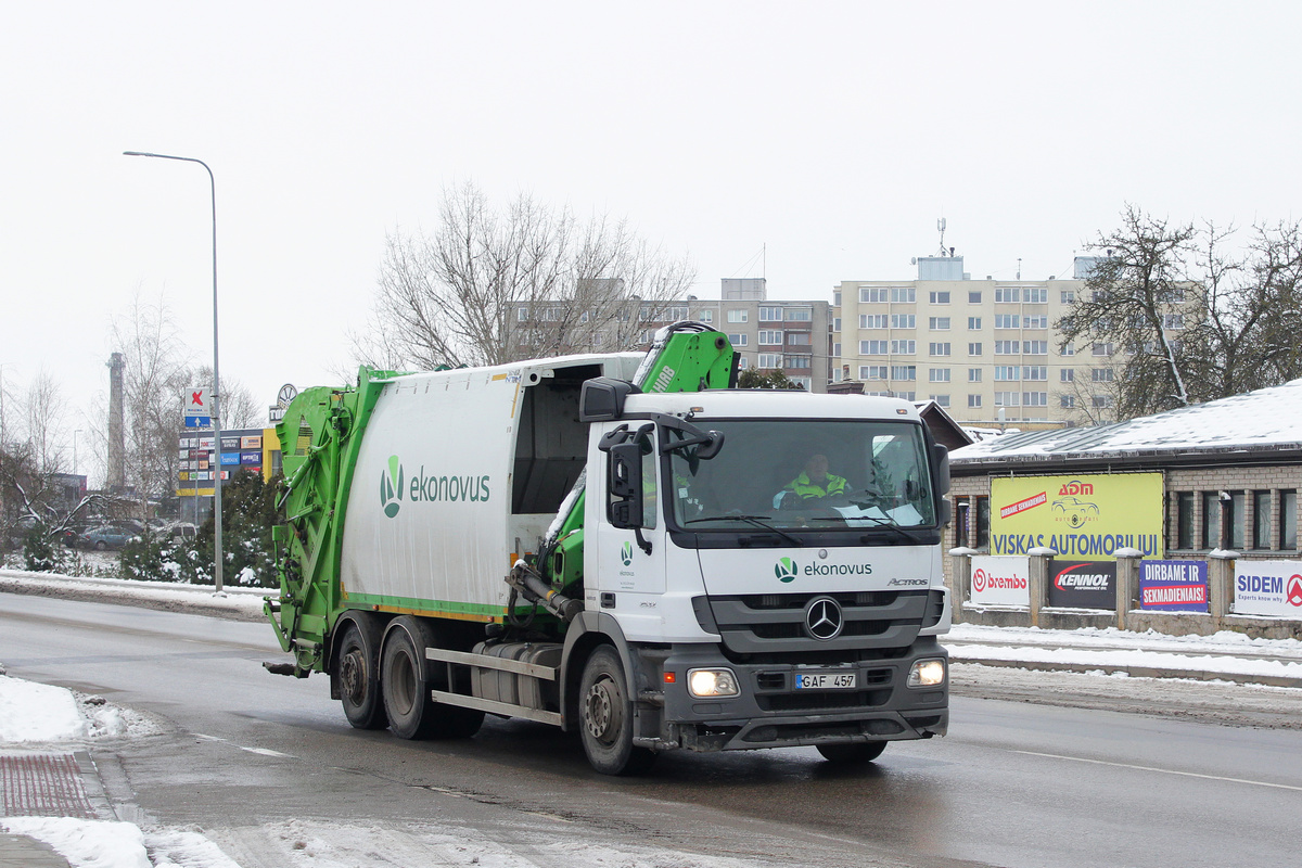 Литва, № GAF 457 — Mercedes-Benz Actros ('2009)