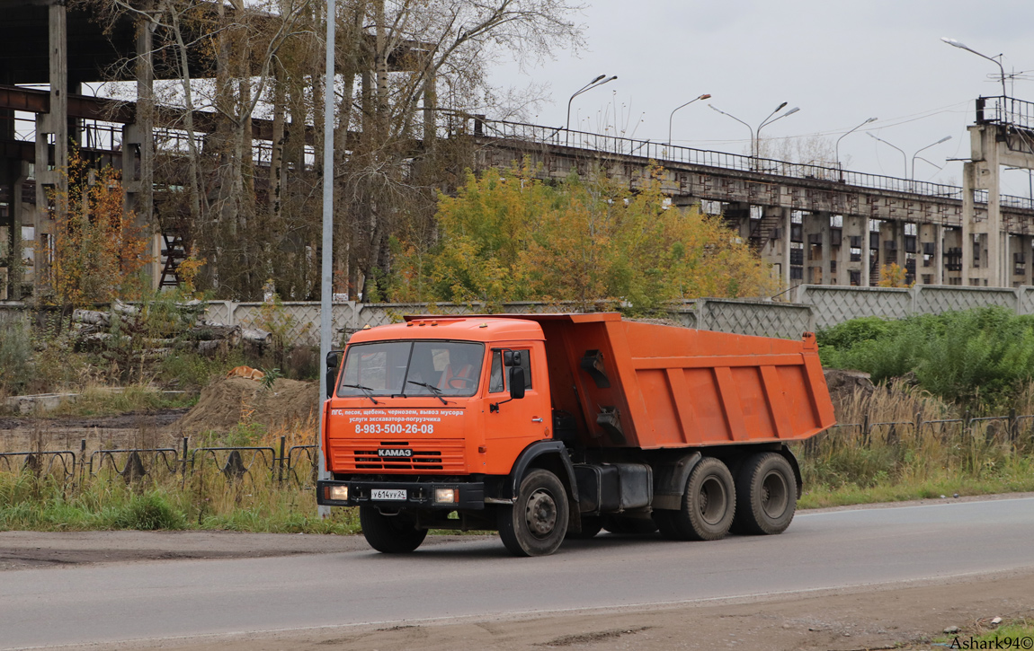 Красноярский край, № У 614 УУ 24 — КамАЗ-65115-02 [65115C]