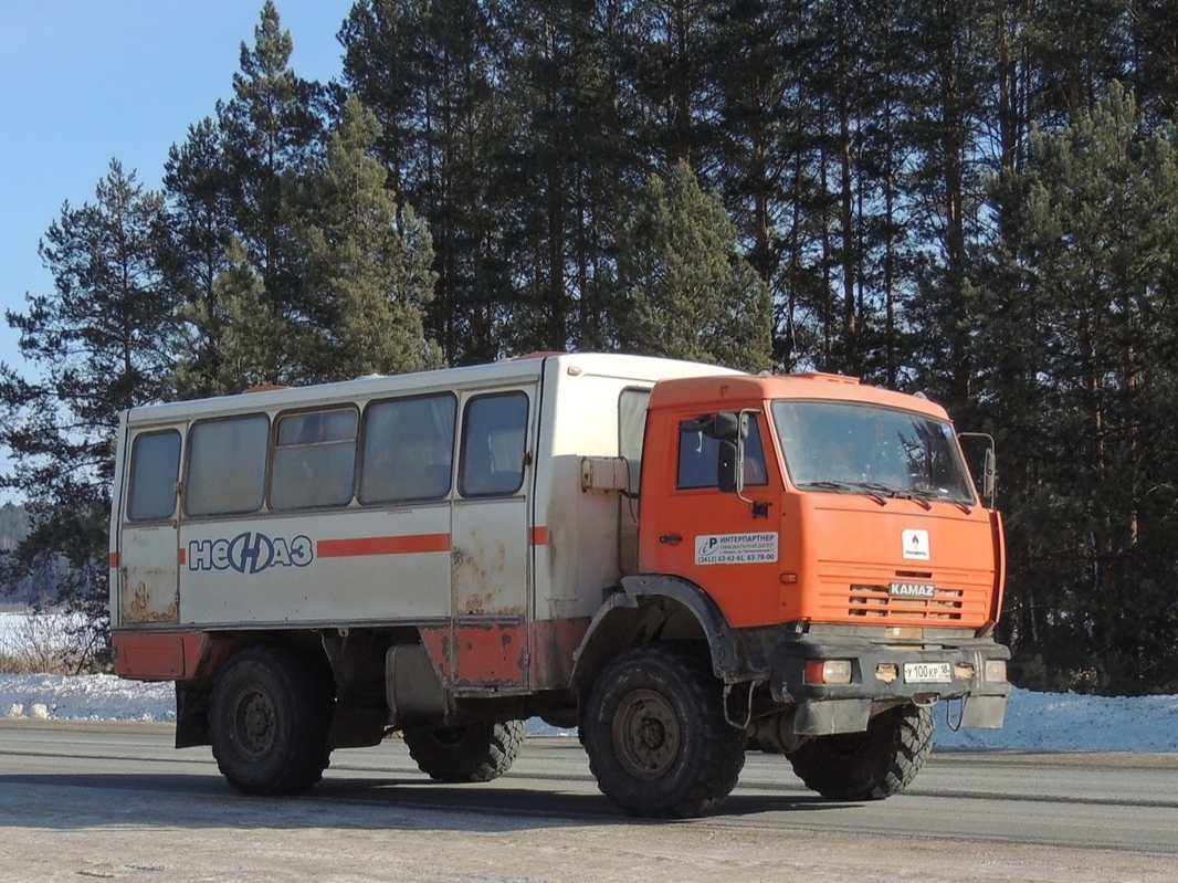 Удмуртия, № У 100 КР 18 — КамАЗ-4326-15 [43260R]