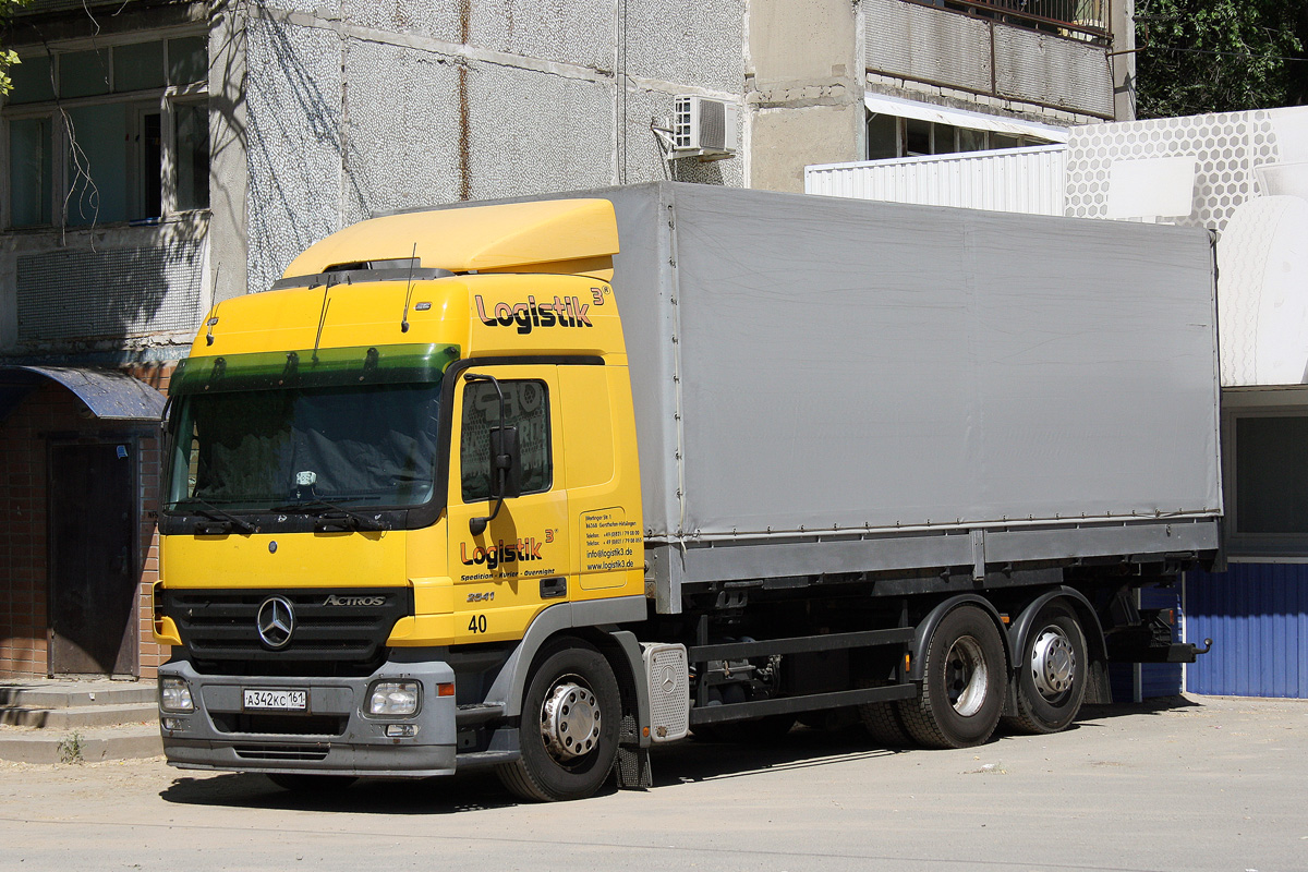 Ростовская область, № А 342 КС 161 — Mercedes-Benz Actros ('2003)