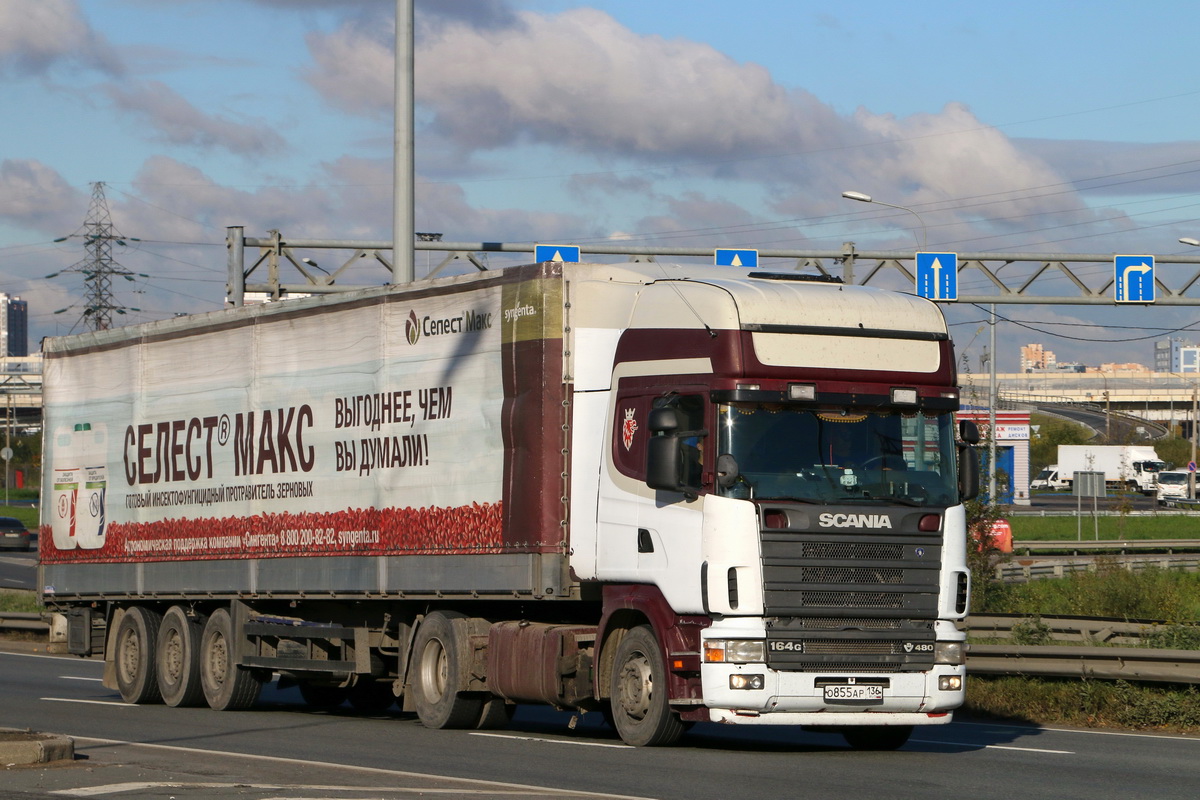 Воронежская область, № О 855 АР 136 — Scania ('1996) R164G