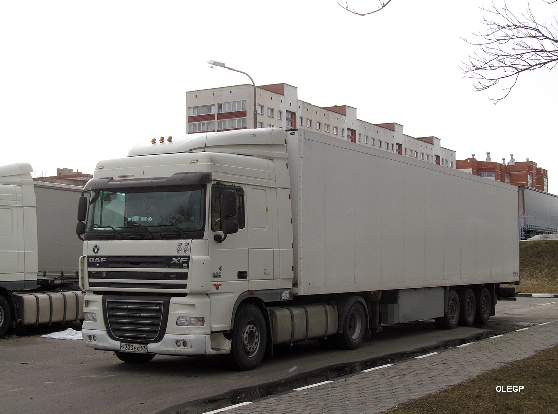 Смоленская область, № У 333 ЕХ 67 — DAF XF105 FT