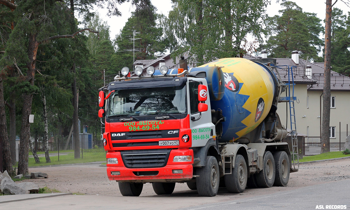 Ленинградская область, № У 007 УО 47 — DAF CF85 FAD