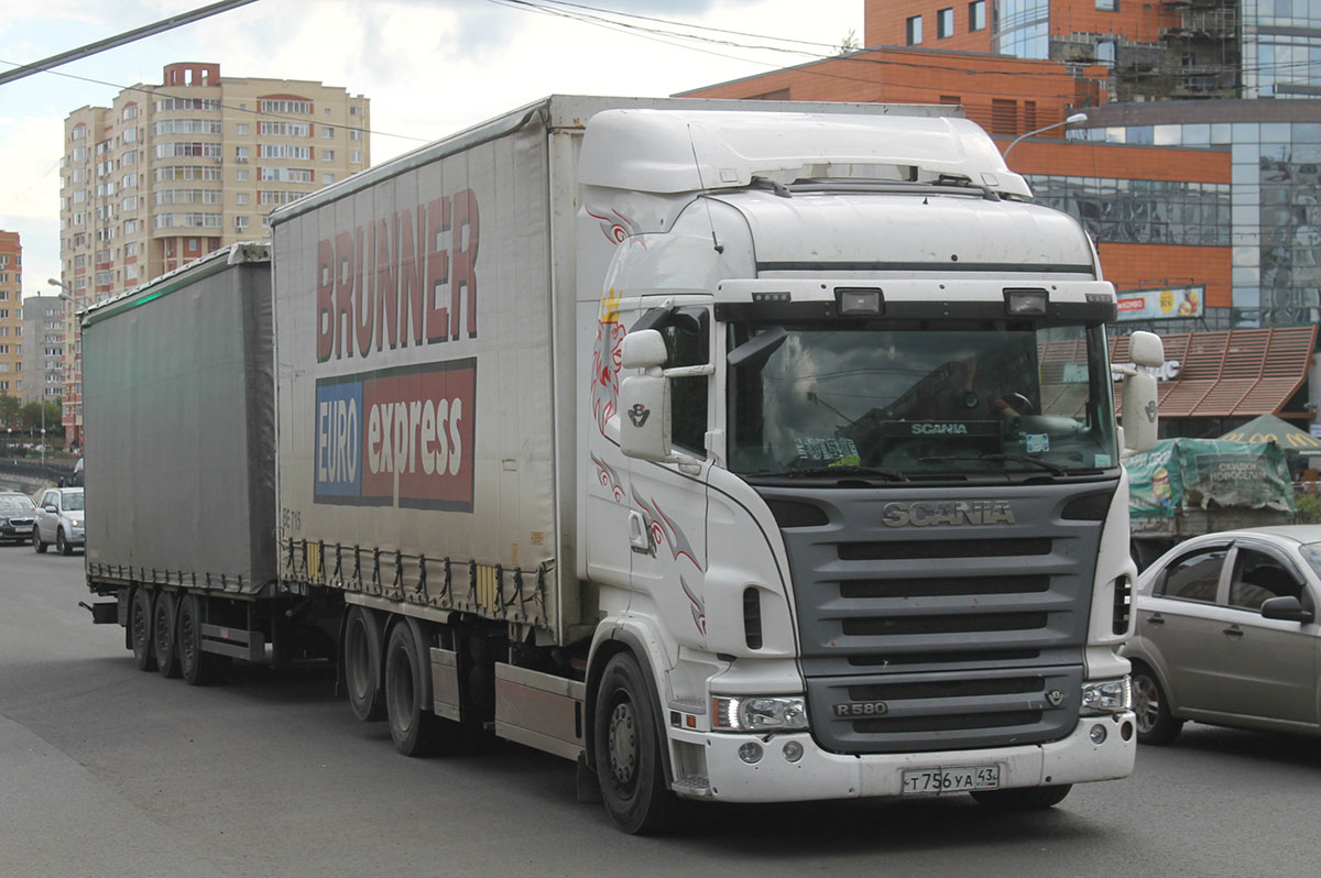 Кировская область, № Т 756 УА 43 — Scania ('2004) R580