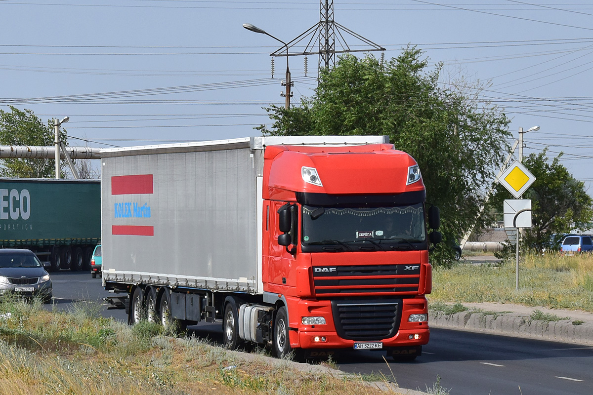 Донецкая область, № АН 3222 КЕ — DAF XF105 FT