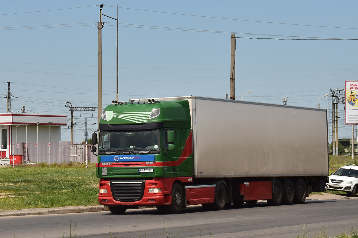 Запорожская область, № АР 1092 СО — DAF XF105 FT