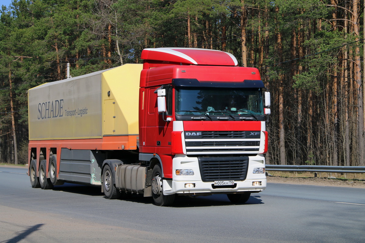 Московская область, № Н 005 КН 750 — DAF XF95 FT