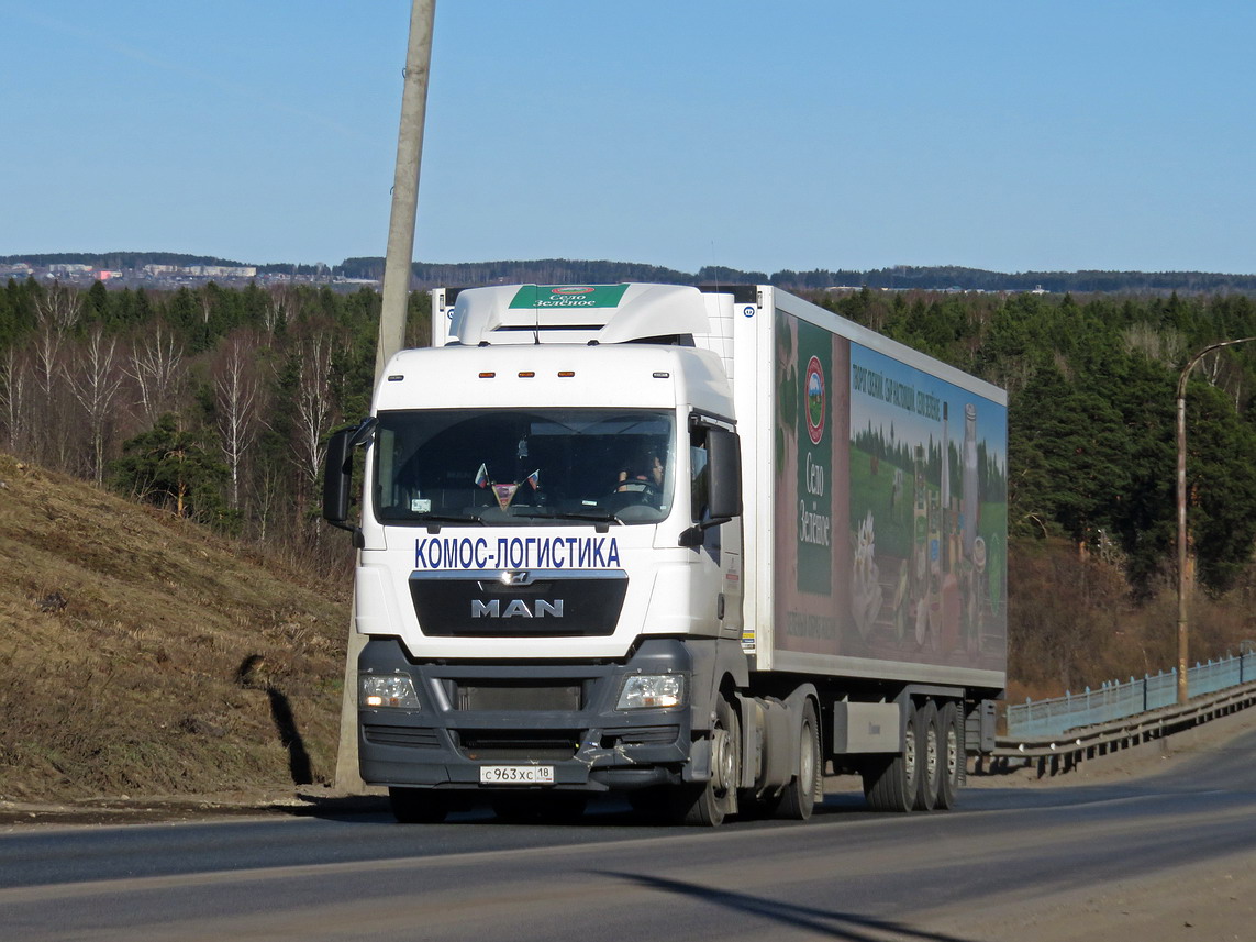 Удмуртия, № С 963 ХС 18 — MAN TGX ('2007) 18.400