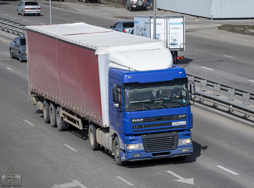 Павлодарская область, № 588 NAA 14 — DAF XF95 FT