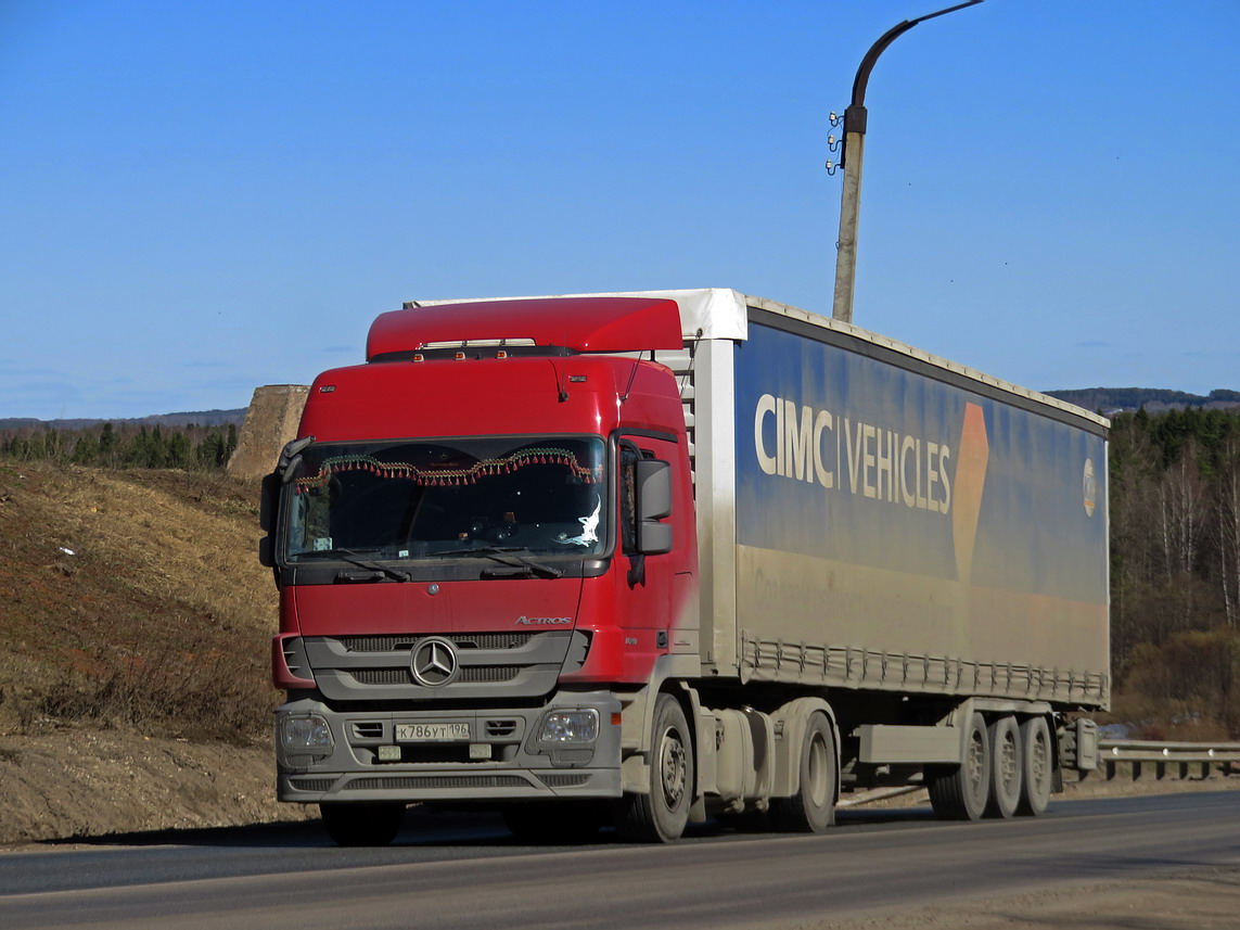 Свердловская область, № К 786 УТ 196 — Mercedes-Benz Actros '09 1841 [Z9M]