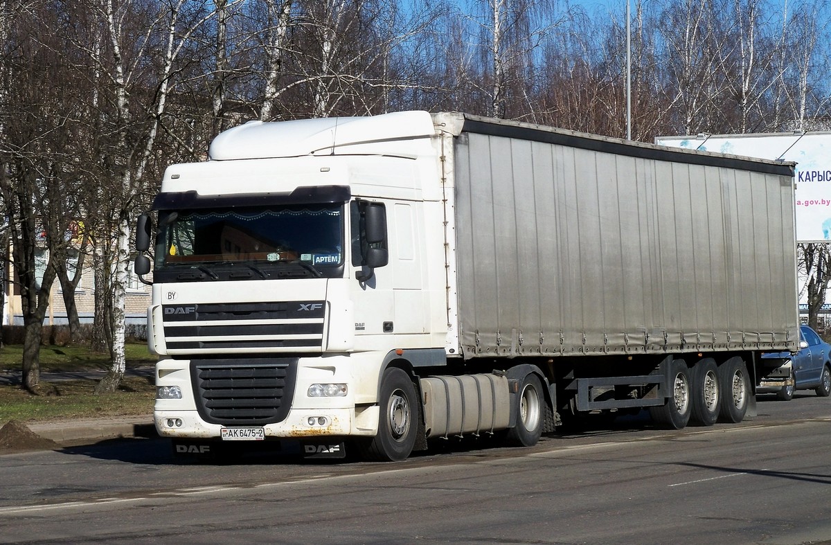 Витебская область, № АК 6475-2 — DAF XF105 FT