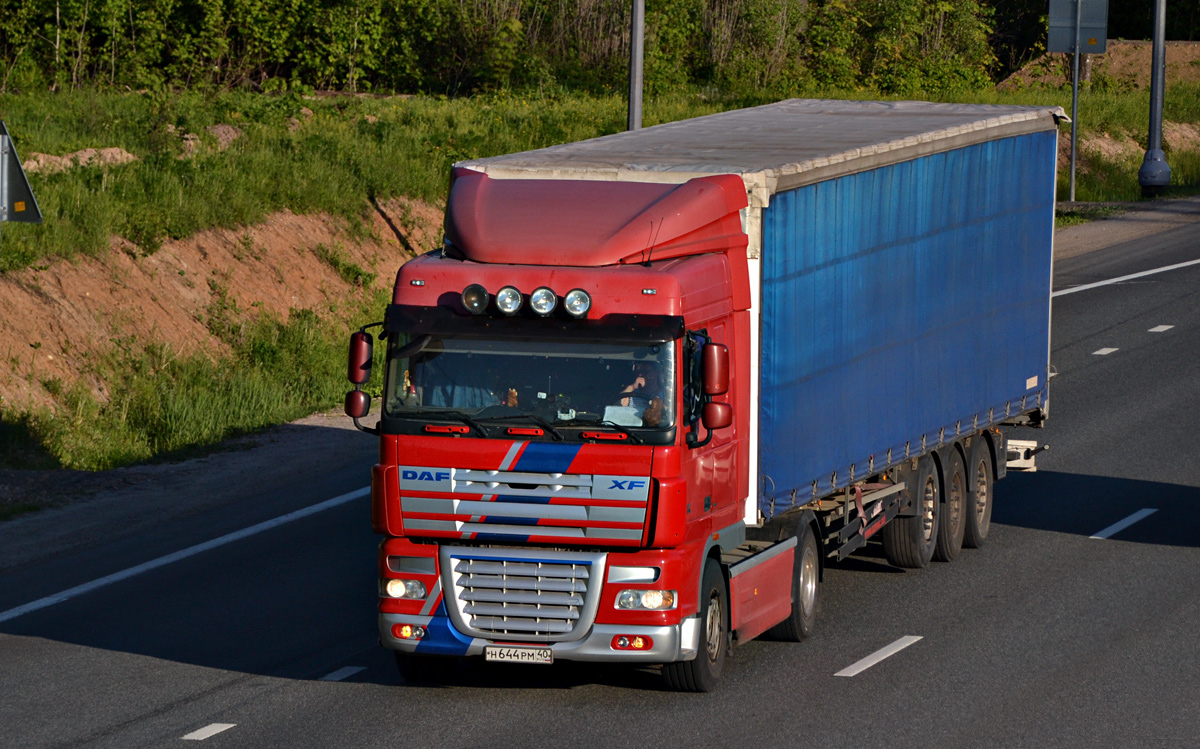 Калужская область, № Н 644 РМ 40 — DAF XF105 FT