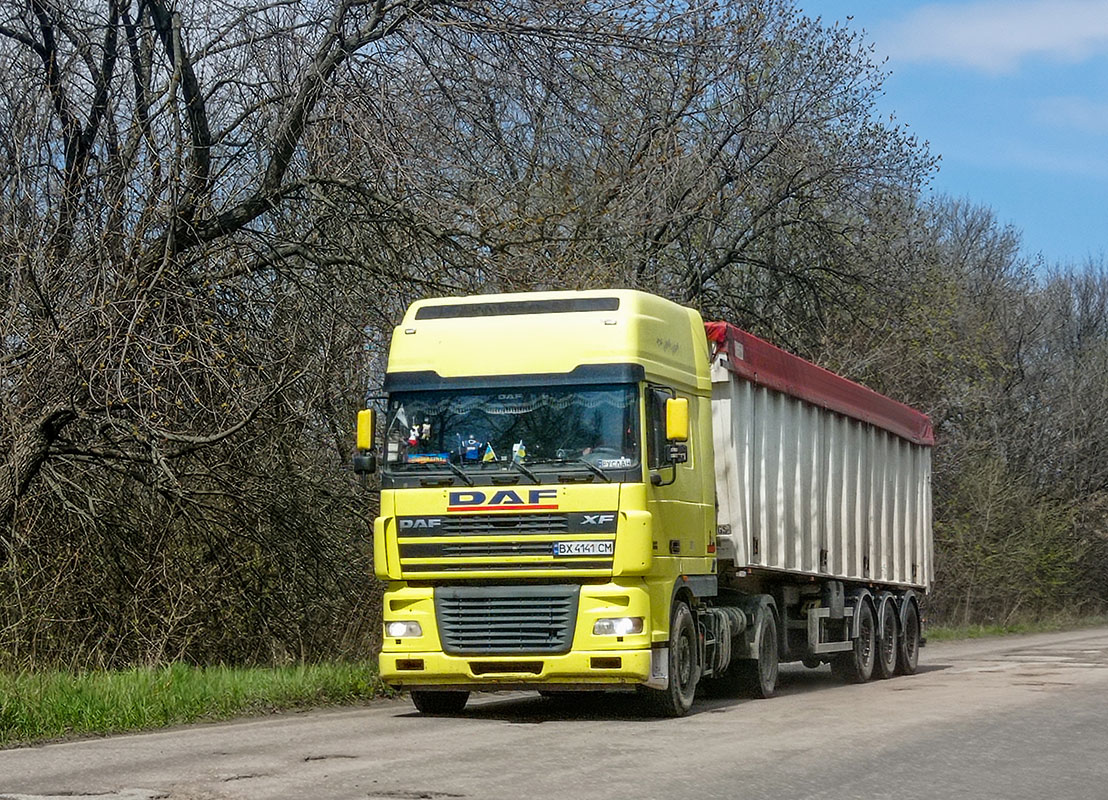 Хмельницкая область, № ВХ 4141 СМ — DAF XF95 FT