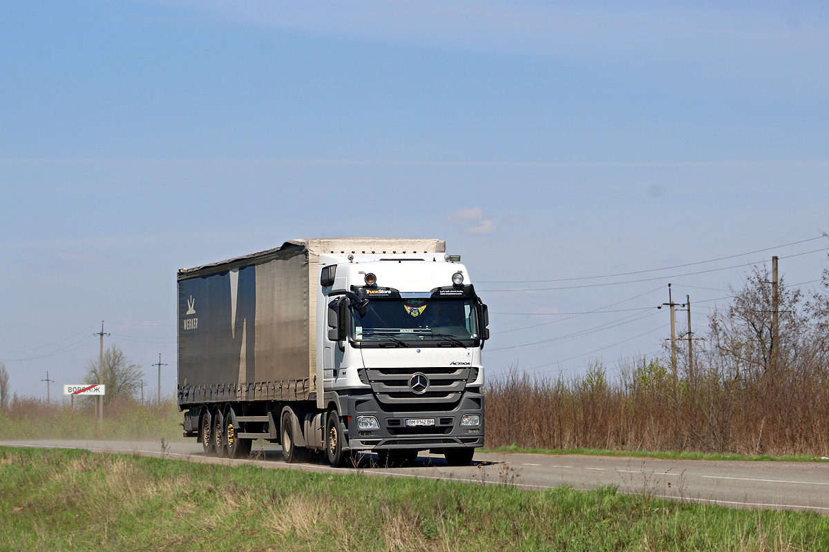 Сумская область, № ВМ 9142 ВН — Mercedes-Benz Actros ('2009) 1841