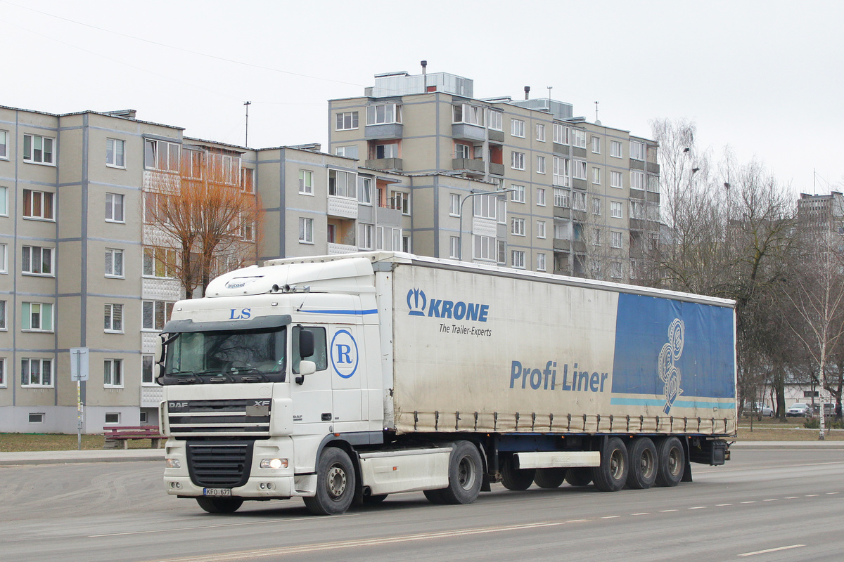 Литва, № KFO 677 — DAF XF105 FT