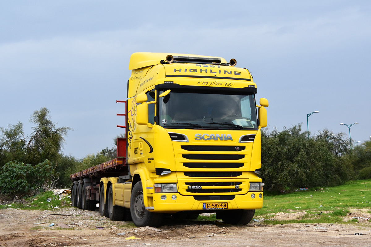 Израиль, № 14-587-58 — Scania ('2013) R520