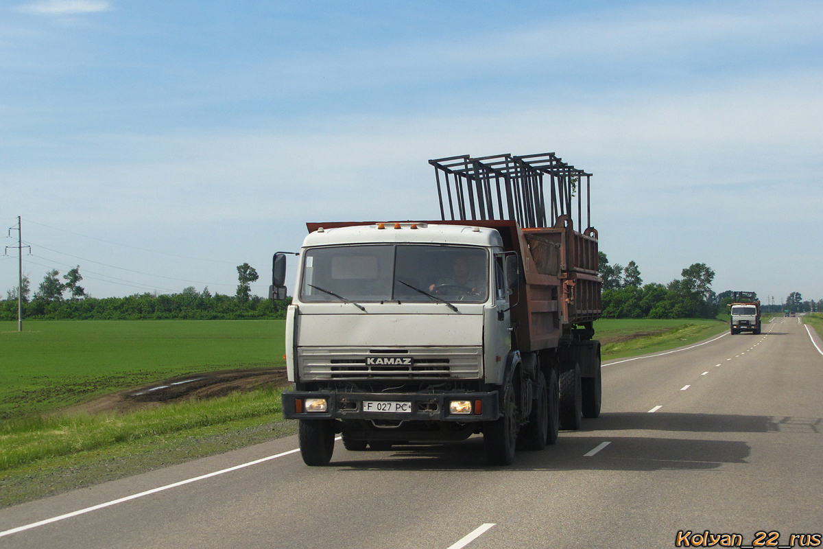 Восточно-Казахстанская область, № F 027 PC — КамАЗ-55111 (общая модель)