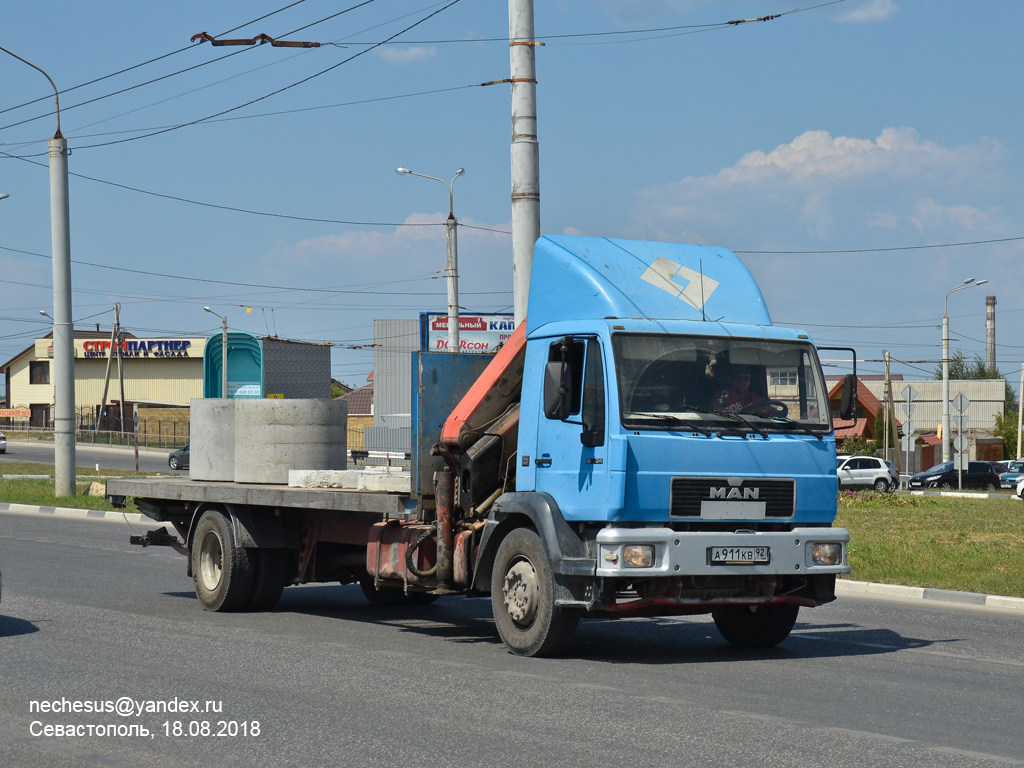 Севастополь, № А 911 КВ 92 — MAN LE (общая модель)