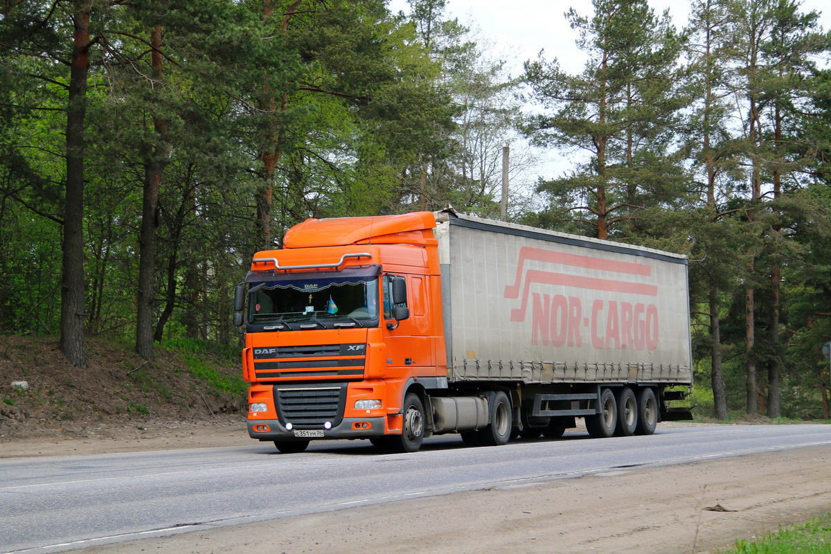 Воронежская область, № С 351 УМ 36 — DAF XF105 FT