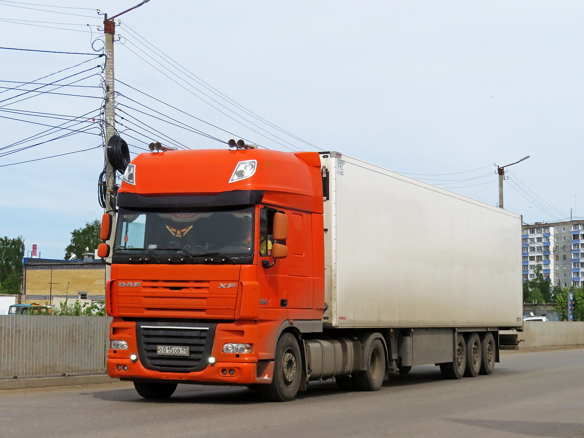 Кировская область, № О 015 ОВ 43 — DAF XF105 FT