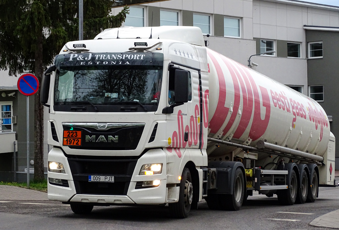 Эстония, № 009 PJT — MAN TGX ('2012) 18.440