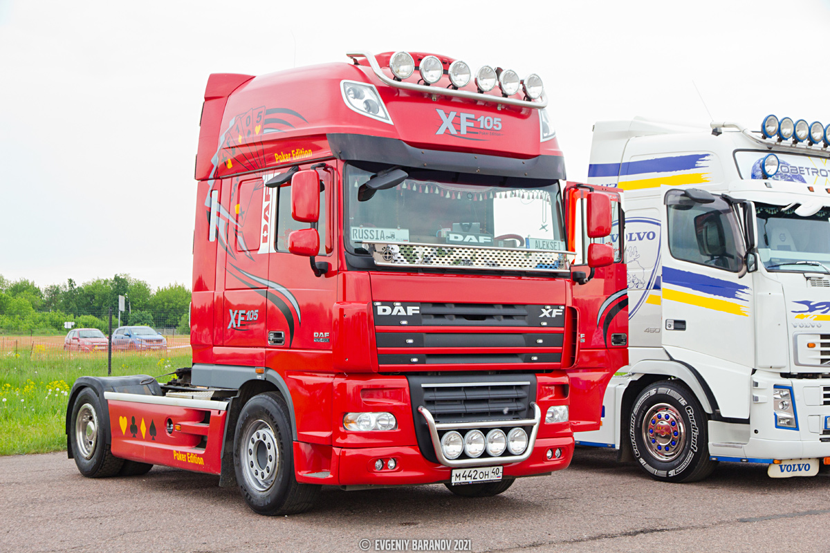 Калужская область, № М 442 ОН 40 — DAF XF105 FT; Московская область — Фестиваль Truckfest 2021 — май