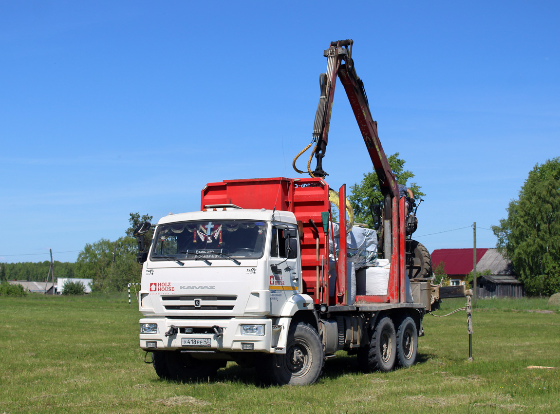 Кировская область, № У 418 РЕ 43 — КамАЗ-43118 (общая модель)