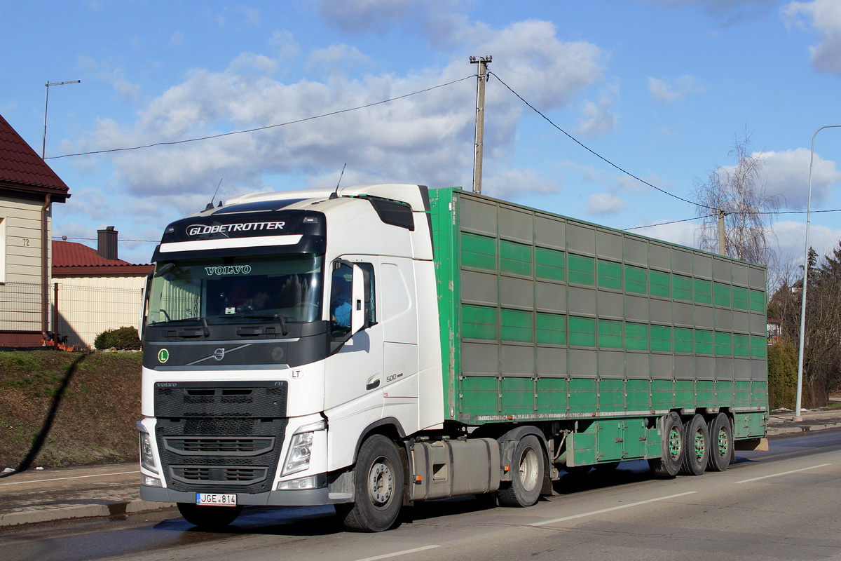 Литва, № JGE 814 — Volvo ('2012) FH.500