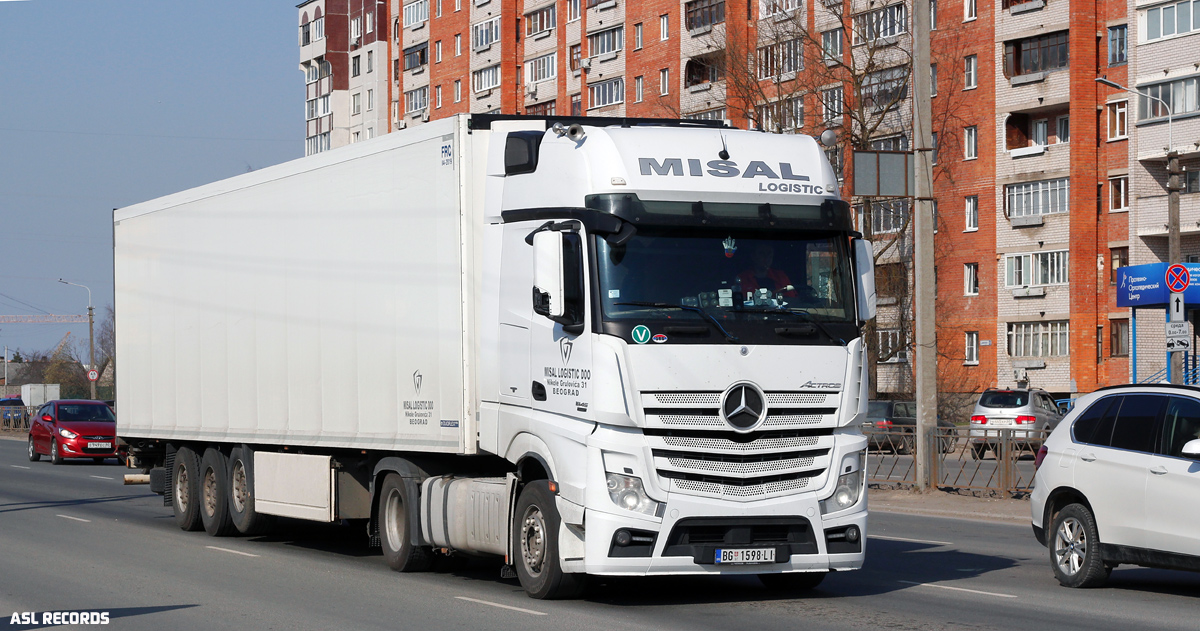 Сербия, № BG 1598-LI — Mercedes-Benz Actros ('2011) 1845