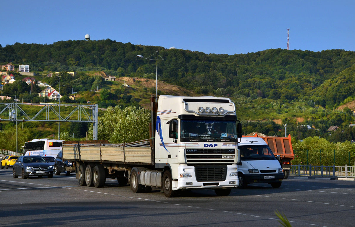 Краснодарский край, № Е 619 ХУ 93 — DAF XF95 FT