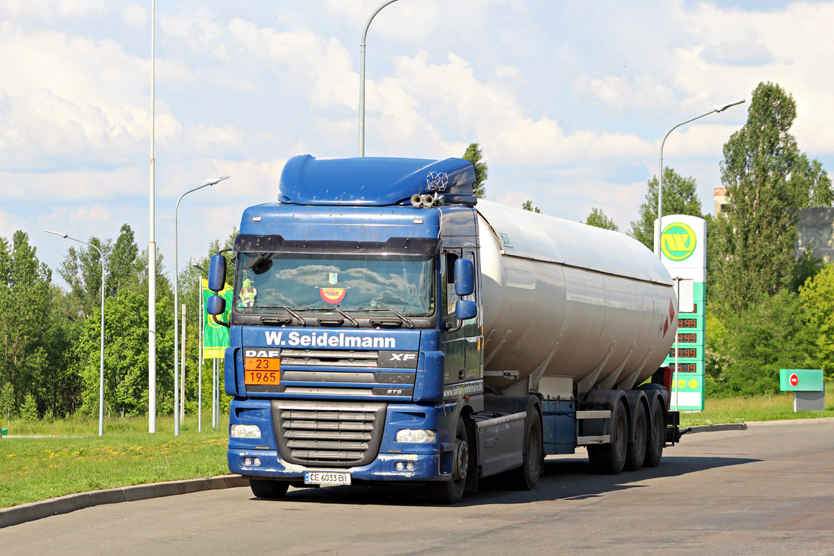 Черновицкая область, № СЕ 6033 ВІ — DAF XF105 FT