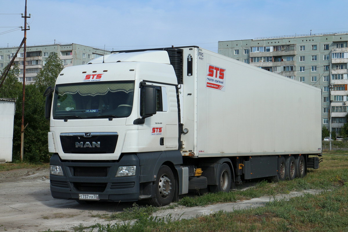 Омская область, № Т 737 УХ 55 — MAN TGX ('2007) 18.400