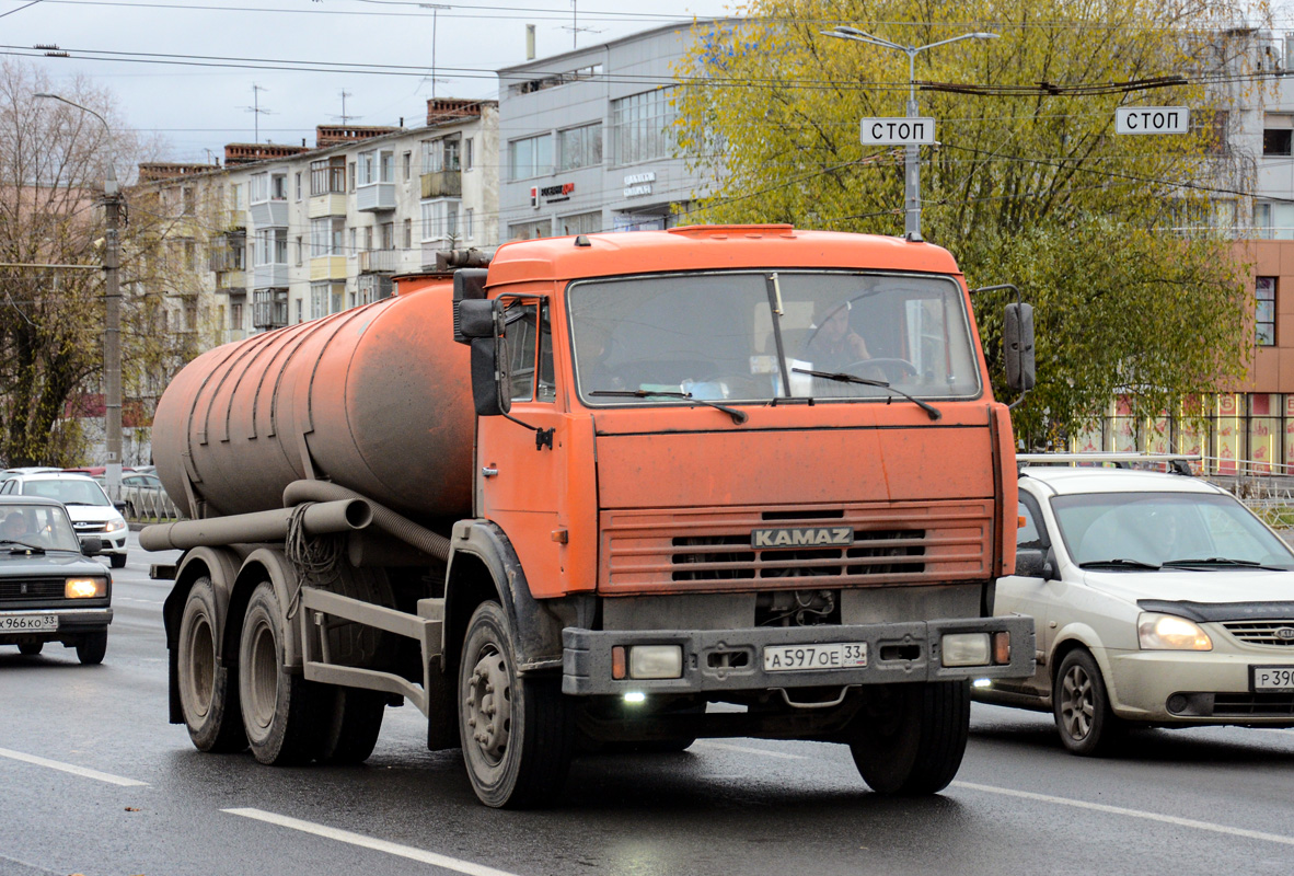 Владимирская область, № А 597 ОЕ 33 — КамАЗ-65115 (общая модель)