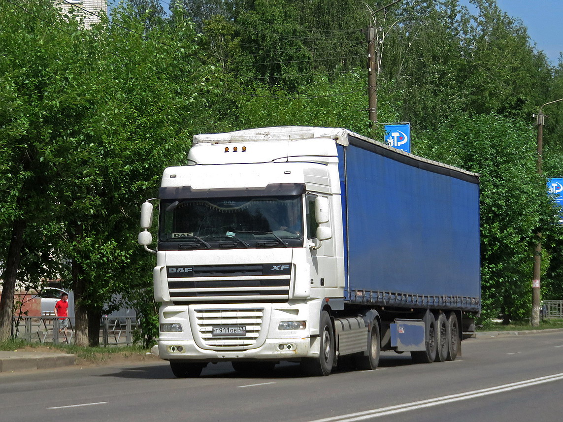 Кировская область, № Т 911 ОВ 43 — DAF XF105 FT