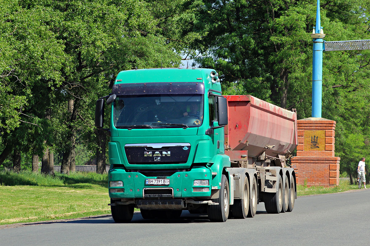 Сумская область, № ВМ 7391 ВІ — MAN TGX ('2007) 26.480