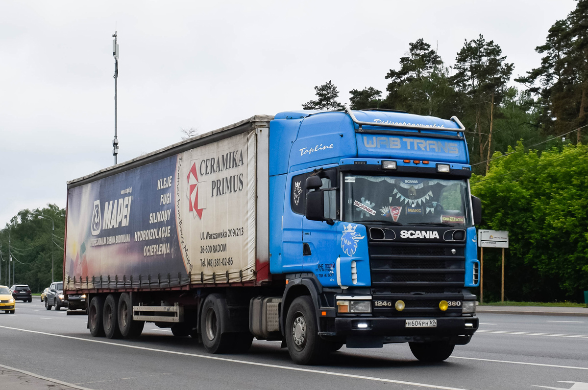 Тверская область, № Н 604 РН 69 — Scania ('1996) R124L