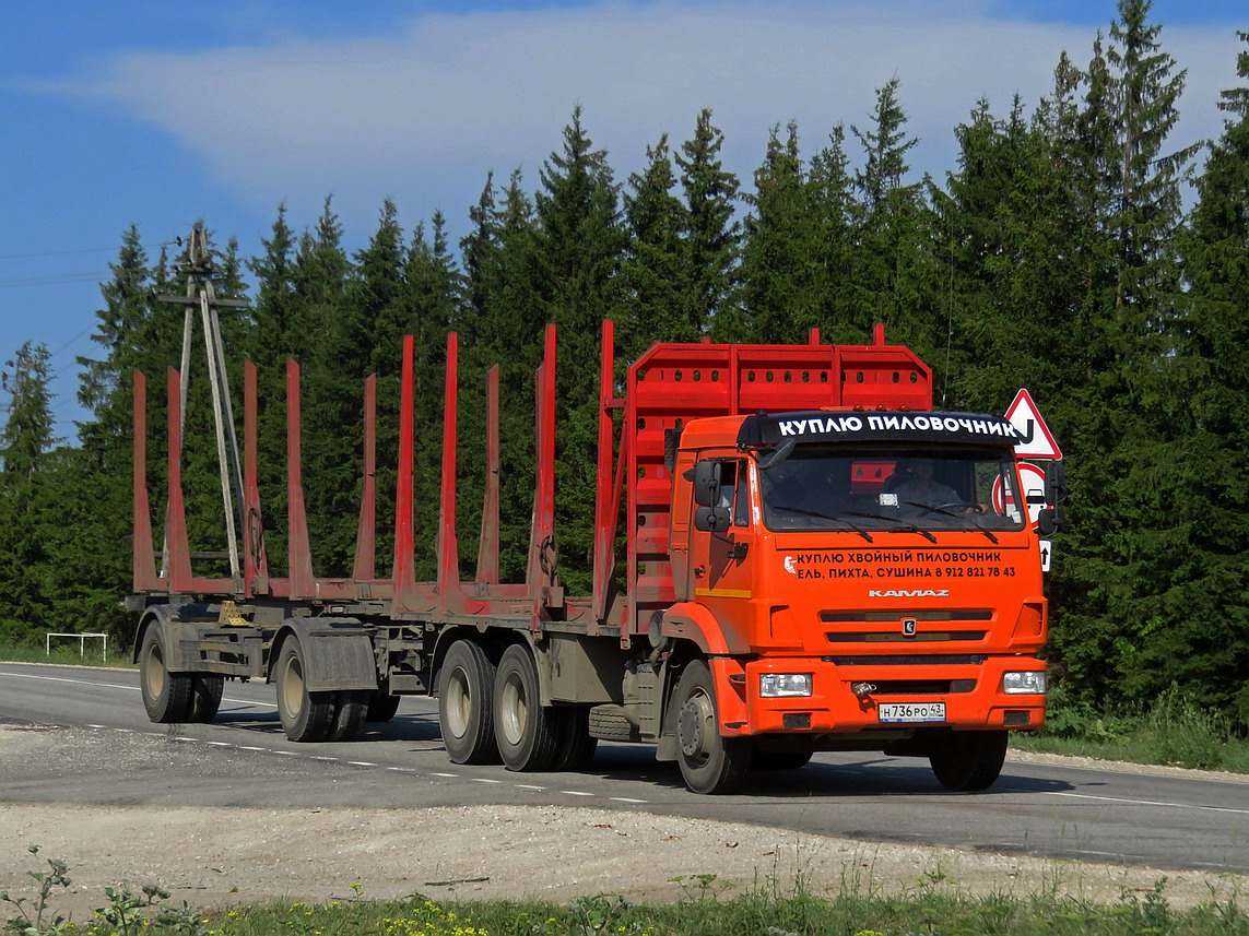 Кировская область, № Н 736 РО 43 — КамАЗ-65115 (общая модель)