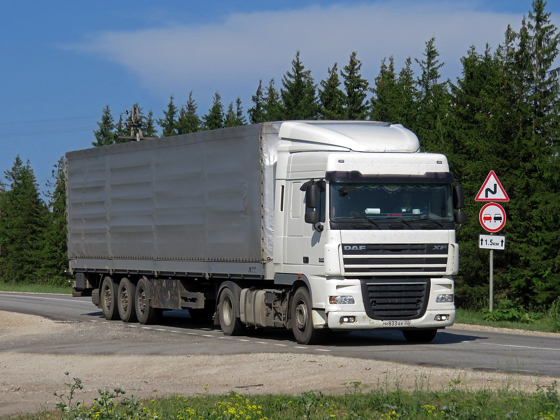 Брянская область, № Н 833 АК 32 — DAF XF105 FT