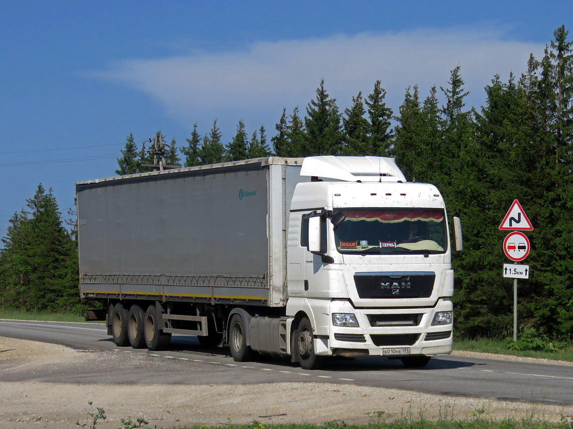 Пермский край, № В 010 НЕ 159 — MAN TGX ('2007) 18.400