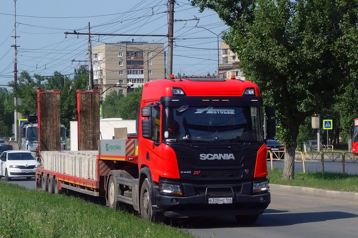 Саратовская область, № В 308 МЕ 164 — Scania ('2016) P440